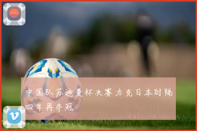 中国队苏迪曼杯决赛力克日本时隔四年再夺冠